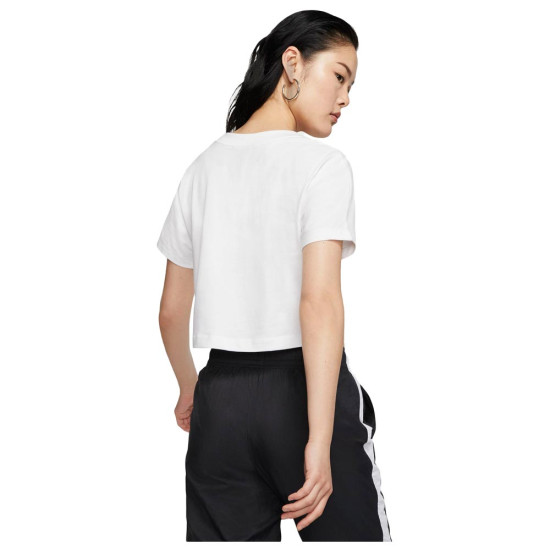 Nike Γυναικεία κοντομάνικη μπλούζα crop Sportswear Swoosh